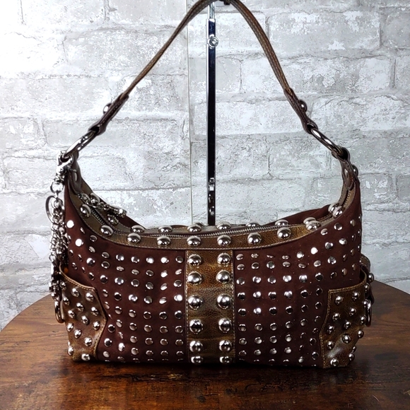 Kathy Van Zeeland Handbags - Kathy Van Zeeland "Stud Stop" Shoulder Bag